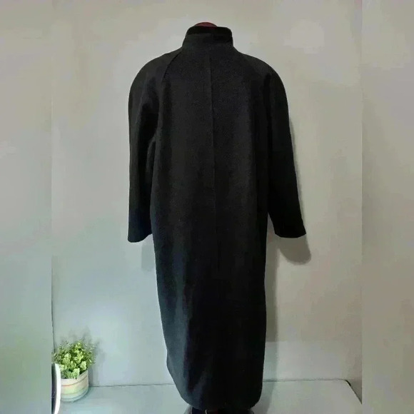 STERLING STALL VINTAGE black Pure  virgin wool coat. Size XL - Picture 7 of 15